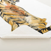 Couverture Sherpa Aquarelle sur tigre (3/4)