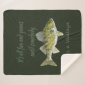 Couverture Sherpa Aquarelle Wolf Family Pack Citation Inspiration Sh (Devant (Horizontal))