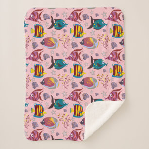 Couverture Sherpa Aquatic animals ocean underwlife 3