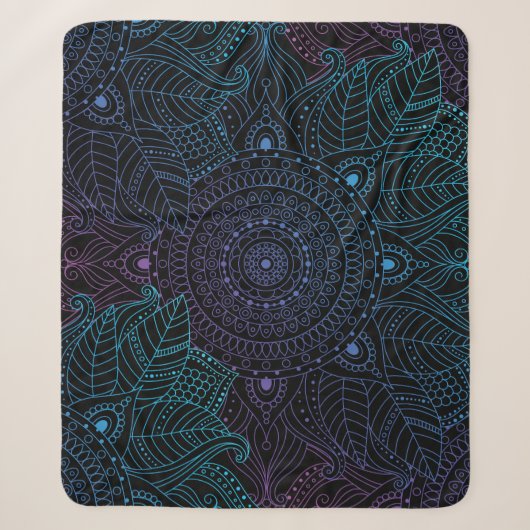 Couverture Sherpa Arabesque Bliss : Magie Mandala orientale (Devant)