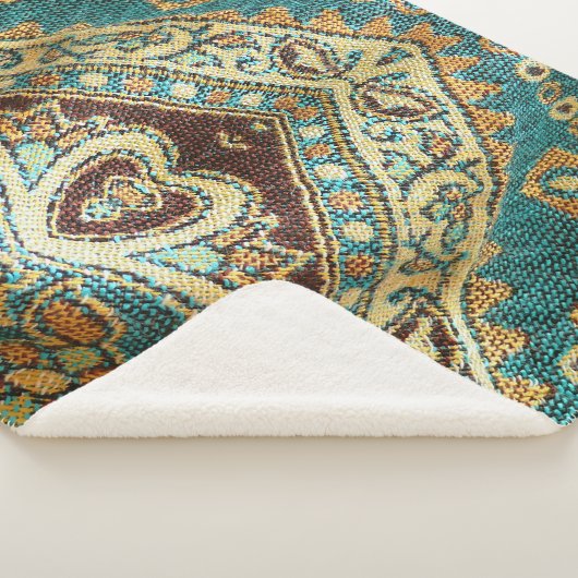 Couverture Sherpa Arabesque Fabric : Arabe Oriental Design (3/4)