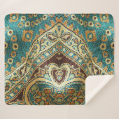 Couverture Sherpa Arabesque Fabric : Arabe Oriental Design (Devant (Horizontal))