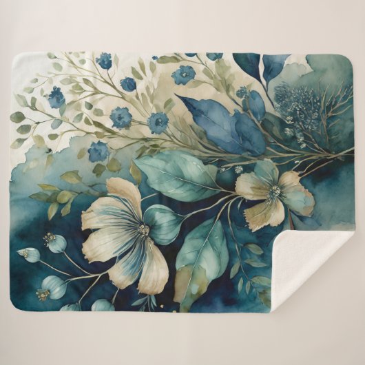 Couverture Sherpa Arboretum botanique Sherpa Blanket (Devant (Horizontal))