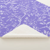 Couverture Sherpa Arboretum Violet (3/4)