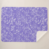 Couverture Sherpa Arboretum Violet (Devant (Horizontal))
