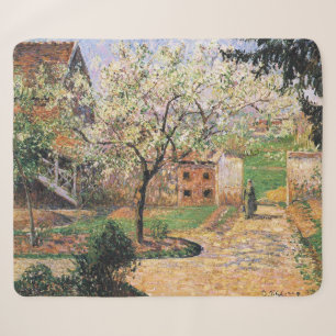 Couverture Sherpa Arbre à prune, Eragny Camille Pissarro