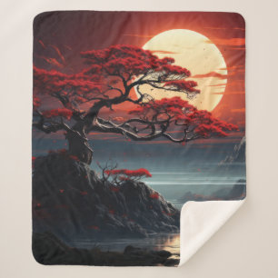 Couverture Sherpa Arbre bonsaï
