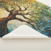 Couverture Sherpa Arbre de connaissances - Peinture à l'huile (3/4)