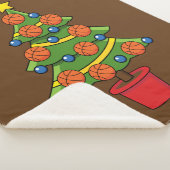 Couverture Sherpa Arbre de Noël de basket-ball (3/4)