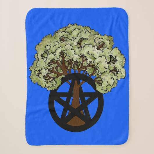 Couverture Sherpa Arbre de pentacle (Devant)