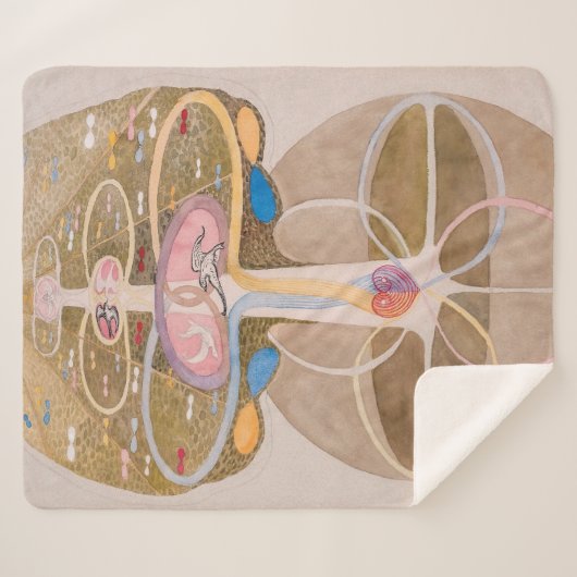 Couverture Sherpa Arbre des connaissances no 1 | Hilma af Klint | (Devant (Horizontal))