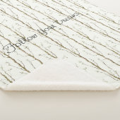 Couverture Sherpa Arbres bruns verts (3/4)