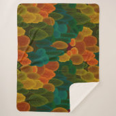 Couverture Sherpa Arbres d'automne colorés modernes (Devant)