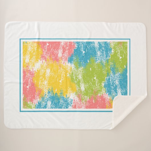 Couverture Sherpa Arc-en-ciel (Devant (Horizontal))