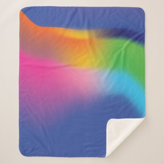 Couverture Sherpa Arc-en-ciel (Devant)