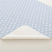 Couverture Sherpa Arc-en-ciel bleu géométrique neutre - arrière - pl (3/4)