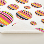Couverture Sherpa Arc-en-ciel : Motif rayé (3/4)