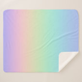 Couverture Sherpa Arc-en-ciel pastel (Devant (Horizontal))