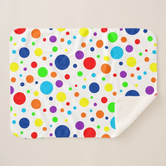 Couverture Sherpa Arc-en-ciel Sherpa Blanket (Devant (Horizontal))