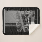Couverture Sherpa Architecture Cityscape Monochrome du Cap (Devant (Horizontal))