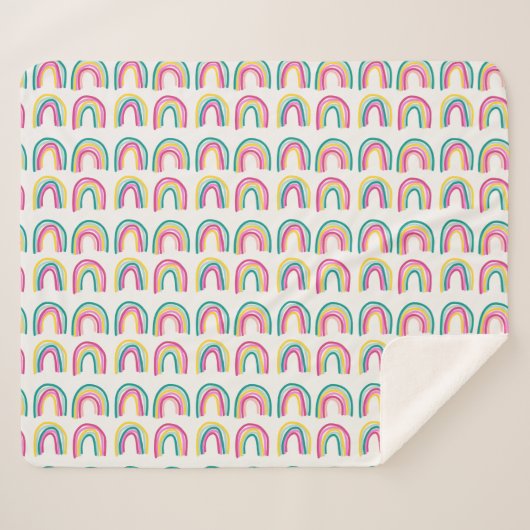 Couverture Sherpa Arcs-en-ciel (Devant (Horizontal))