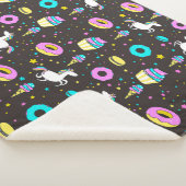 Couverture Sherpa Arcs-en-ciel et licornes (3/4)