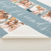 Couverture Sherpa Ardoise | Collage photo des meilleurs amis (3/4)