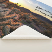 Couverture Sherpa Arizona Desert Sunset Cactus Inspiration Dire (3/4)