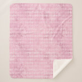 Couverture Sherpa Arlequin Rose (Devant)