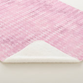 Couverture Sherpa Arlequin Rose (3/4)