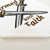 Couverture Sherpa Armé Avec La Foi Citation Biblique (3/4)