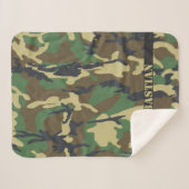 Couverture Sherpa Armée de terre camouflée personnalisée (Devant (Horizontal))