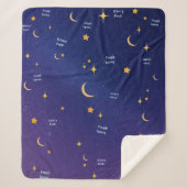 Couverture Sherpa Armenian Night Sky Sweet Dreams Sherpa Blanket (Devant)