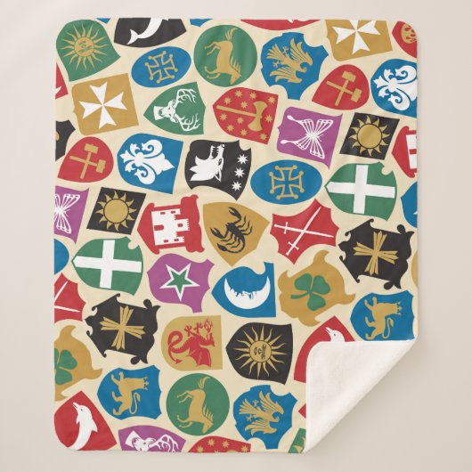 Couverture Sherpa Armoiries : Arrière - plan héraldique. (Devant)