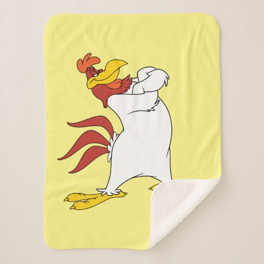 Couverture Sherpa Armoiries de Foghorn Leghorn franchies (Devant)