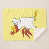 Couverture Sherpa Armoiries de Foghorn Leghorn franchies (Devant (Horizontal))