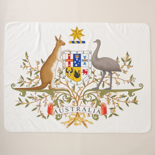 Couverture Sherpa Armoiries de l'Australie (Devant (Horizontal))