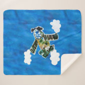 Couverture Sherpa Army Jet "Art by Kids" (Devant (Horizontal))