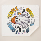 Couverture Sherpa AroAce Drôle Halloween - I Ghost People (Devant (Horizontal))