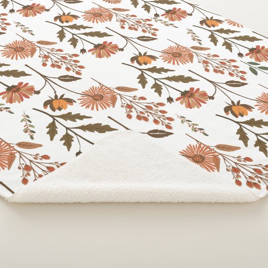 Couverture Sherpa Arrangement floral d'automne (3/4)