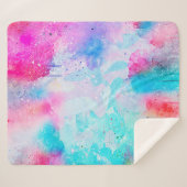 Couverture Sherpa Arrière - plan art aquarelle abstraite (Devant (Horizontal))