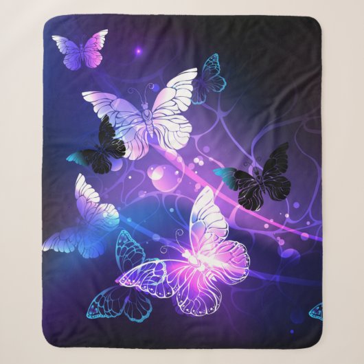 Couverture Sherpa Arrière - plan avec papillons de nuit (Devant)