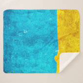 Couverture Sherpa Arrière - plan bleu jaune (Devant (Horizontal))