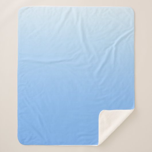 Couverture Sherpa Arrière - plan bleu pâle (Devant)