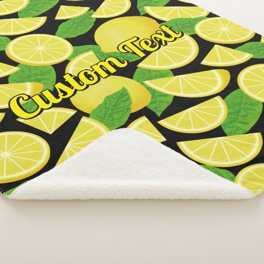 Couverture Sherpa Arrière - plan citron (3/4)