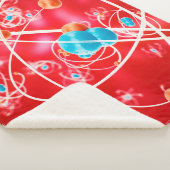 Couverture Sherpa arrière - plan d'atome Abstrait, modèle de chimie  (3/4)