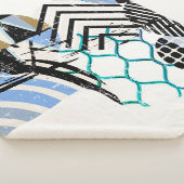 Couverture Sherpa arrière - plan de cercle géométrique abstrait, ave (3/4)