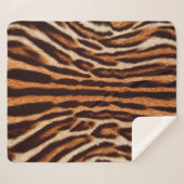 Couverture Sherpa arrière - plan de fourrure de félin (Devant (Horizontal))