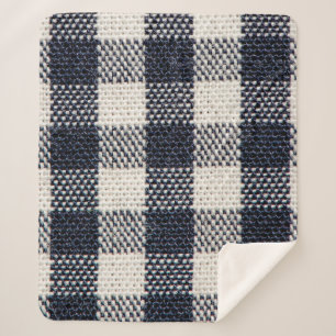 Couverture Sherpa Arrière - plan de la texture de tissu flanelle.