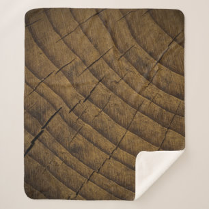 Couverture Sherpa Arrière - plan de pin naturel. Matière première.